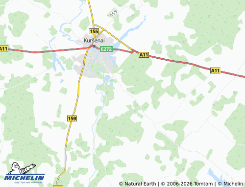 Kaart MICHELIN Gūragiai - ViaMichelin