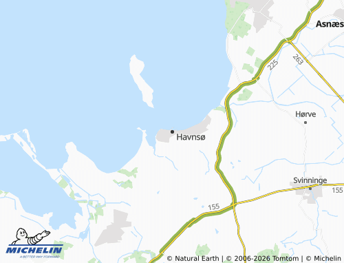 MICHELIN Havnsø map - ViaMichelin