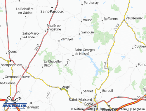 MICHELIN Saint-Georges-de-Noisné map - ViaMichelin