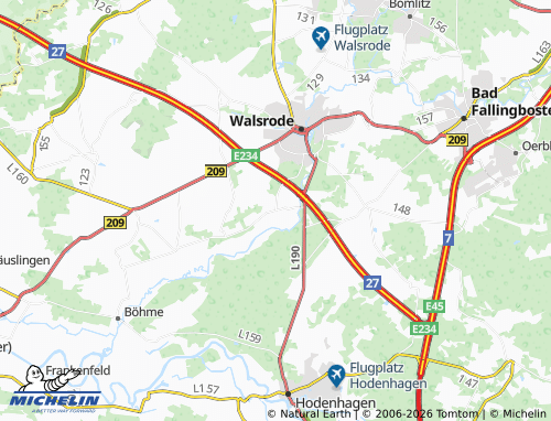 MICHELIN Benzen map - ViaMichelin