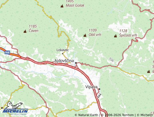 Mapa MICHELIN Grivče - ViaMichelin
