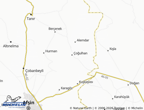 Mappa MICHELIN Çoğulhan - ViaMichelin