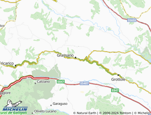 MICHELIN-Landkarte Grassano - ViaMichelin