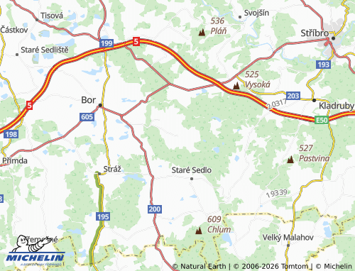 Mappa MICHELIN Borovany - ViaMichelin