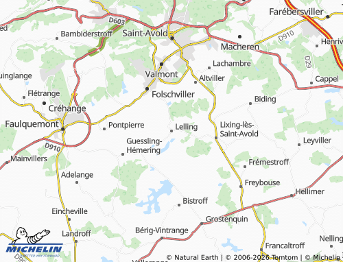 Kaart MICHELIN Lelling - ViaMichelin