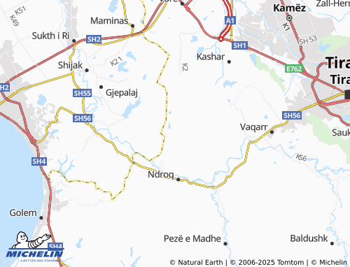 MICHELIN Sauqet map - ViaMichelin