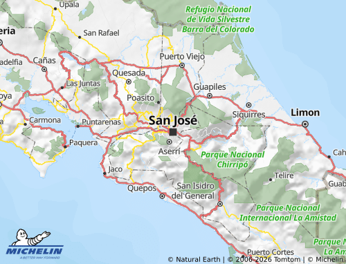 Mappa MICHELIN San José - ViaMichelin