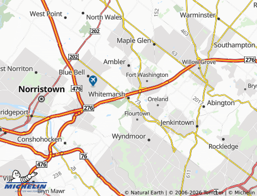 Mappa MICHELIN Whitemarsh - ViaMichelin