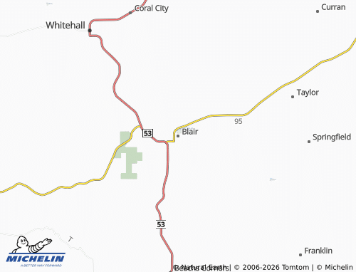 Mappa MICHELIN Blair - ViaMichelin