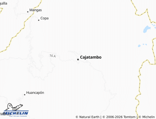 MICHELIN Cajatambo map - ViaMichelin