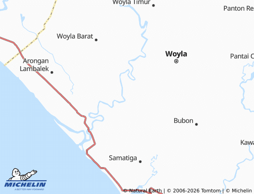 MICHELIN Ie Itam Baroh map - ViaMichelin
