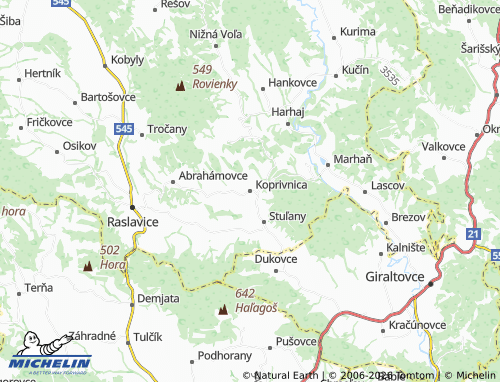 MICHELIN-Landkarte Koprivnica - ViaMichelin