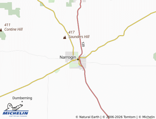Mapa MICHELIN Narrogin - ViaMichelin
