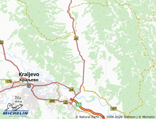 Carte MICHELIN Pečenog - ViaMichelin