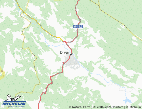 Mappa MICHELIN Drvar - ViaMichelin