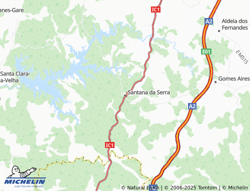 MICHELIN Santana da Serra map - ViaMichelin