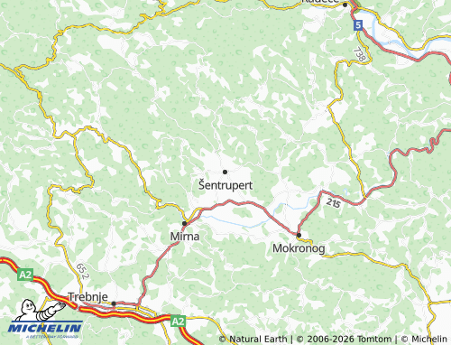 Kaart MICHELIN Šentrupert - ViaMichelin