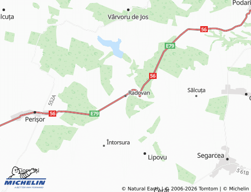 Mapa MICHELIN Radovan - ViaMichelin
