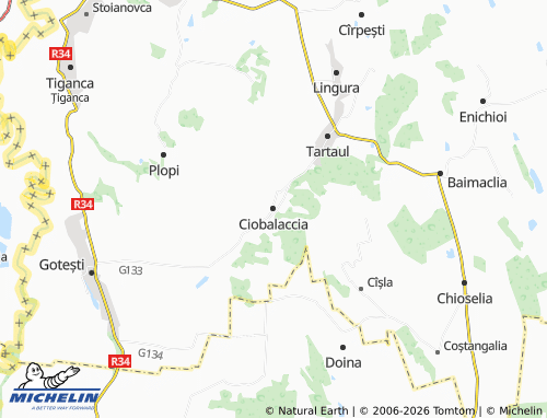 Mappa MICHELIN Ciobalaccia - ViaMichelin