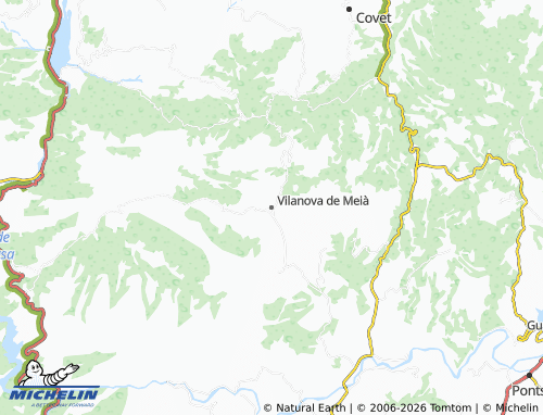 Mappa MICHELIN Vilanova de Meià - ViaMichelin