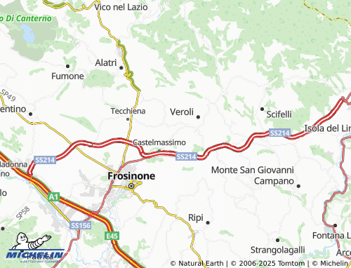 MICHELIN San Giuseppe le Prata-Cotropagno map - ViaMichelin