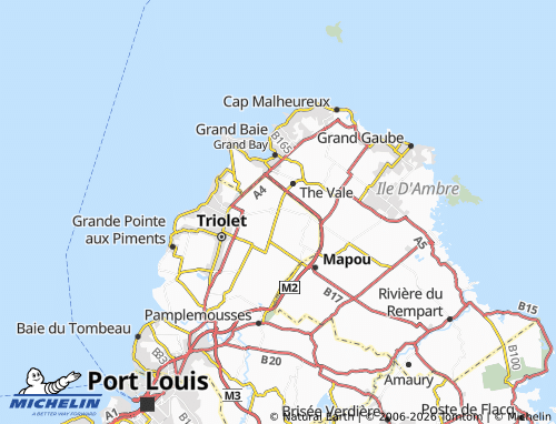 MICHELIN Fond du Sac map - ViaMichelin