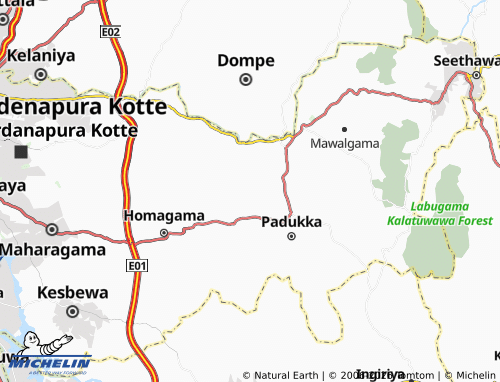 Mapa MICHELIN Panaluwa - ViaMichelin