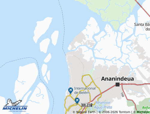 Mapa MICHELIN Agulha - ViaMichelin