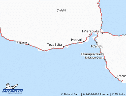 MICHELIN Mataiea map - ViaMichelin