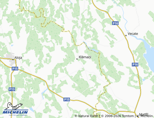 Mapa MICHELIN Klāmaņi - ViaMichelin