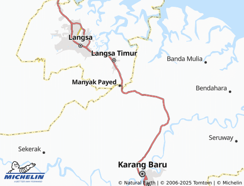 MICHELIN Paya Ketenggar map - ViaMichelin