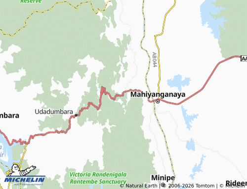 MICHELIN Hasalaka Nagaraya map - ViaMichelin