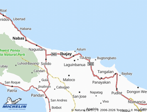 MICHELIN Ibajay map - ViaMichelin