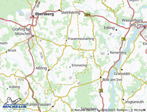 Kaart MICHELIN Anger - ViaMichelin