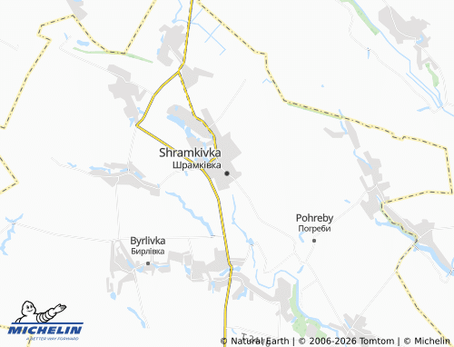 Mapa MICHELIN Shramkivka - ViaMichelin