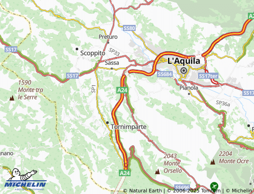 MICHELIN Collefracido map - ViaMichelin