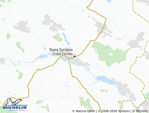 Carte MICHELIN Stara Syniava - ViaMichelin