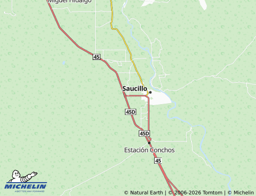 Mappa MICHELIN Estación Saucillo - ViaMichelin