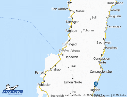 MICHELIN Batiano map - ViaMichelin