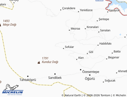 MICHELIN Sofular map - ViaMichelin