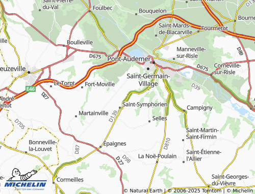 MICHELIN-Landkarte Les Préaux - ViaMichelin
