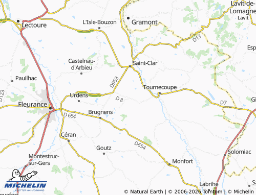 Mapa MICHELIN Saint-Léonard - ViaMichelin