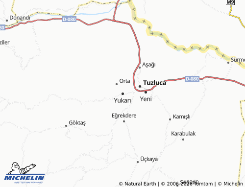 MICHELIN Yukarı map - ViaMichelin
