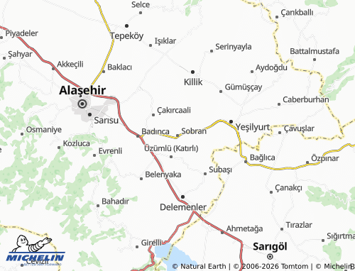 MICHELIN Sobran map - ViaMichelin