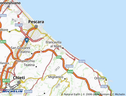 Carte MICHELIN Francavilla al Mare - ViaMichelin