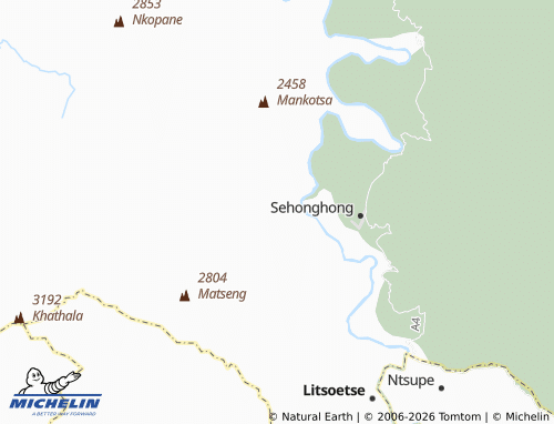 MICHELIN Setanteng map - ViaMichelin