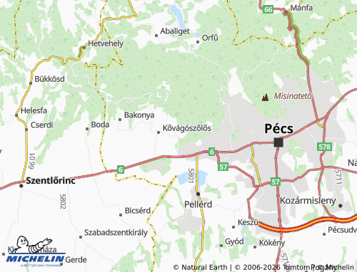 Mapa MICHELIN Cserkút - ViaMichelin