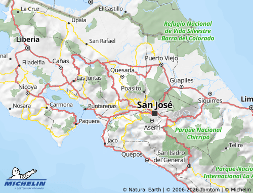 Mapa MICHELIN Naranjo - ViaMichelin