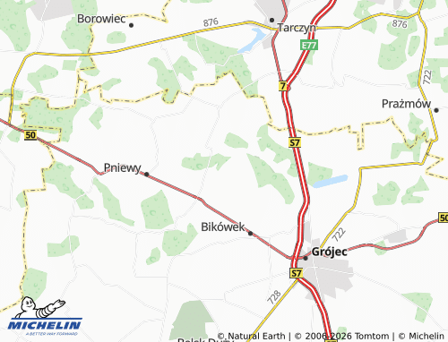 Carte MICHELIN Kolonia Jurki - ViaMichelin