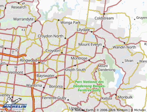 Mapa MICHELIN Kilsyth - ViaMichelin